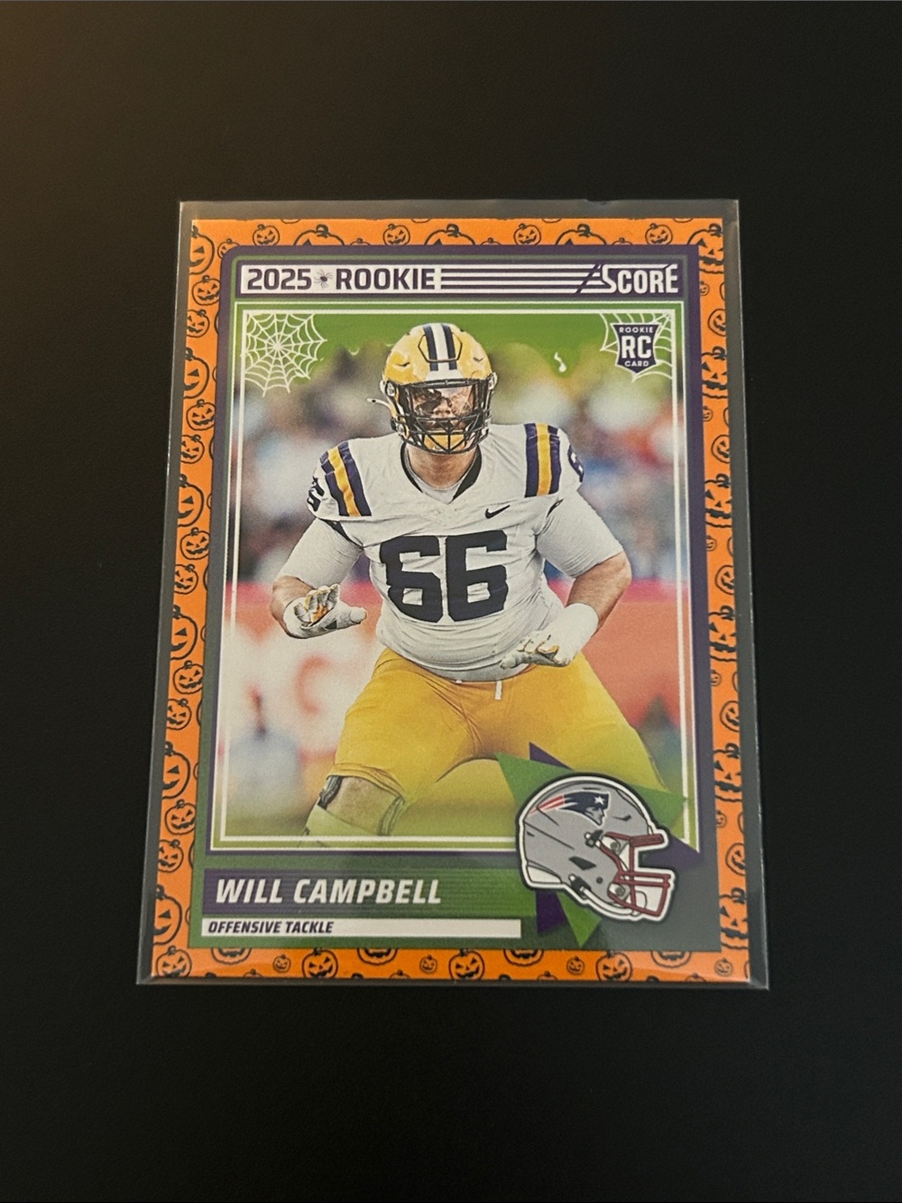 2025 Score Rookie Will Campbell Football Card - LSU / New England Patriots